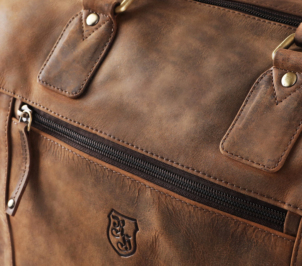 Handgepäck Büffelleder-Tasche