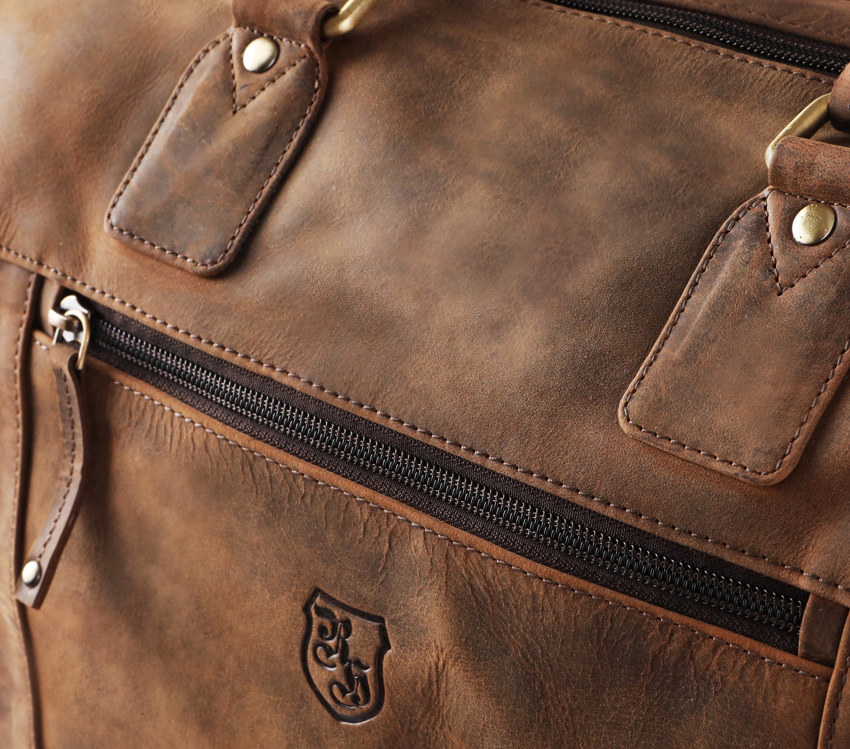 Handgepäck Büffelleder-Tasche