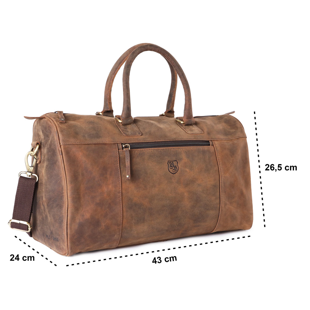 Handgepäck Büffelleder-Tasche