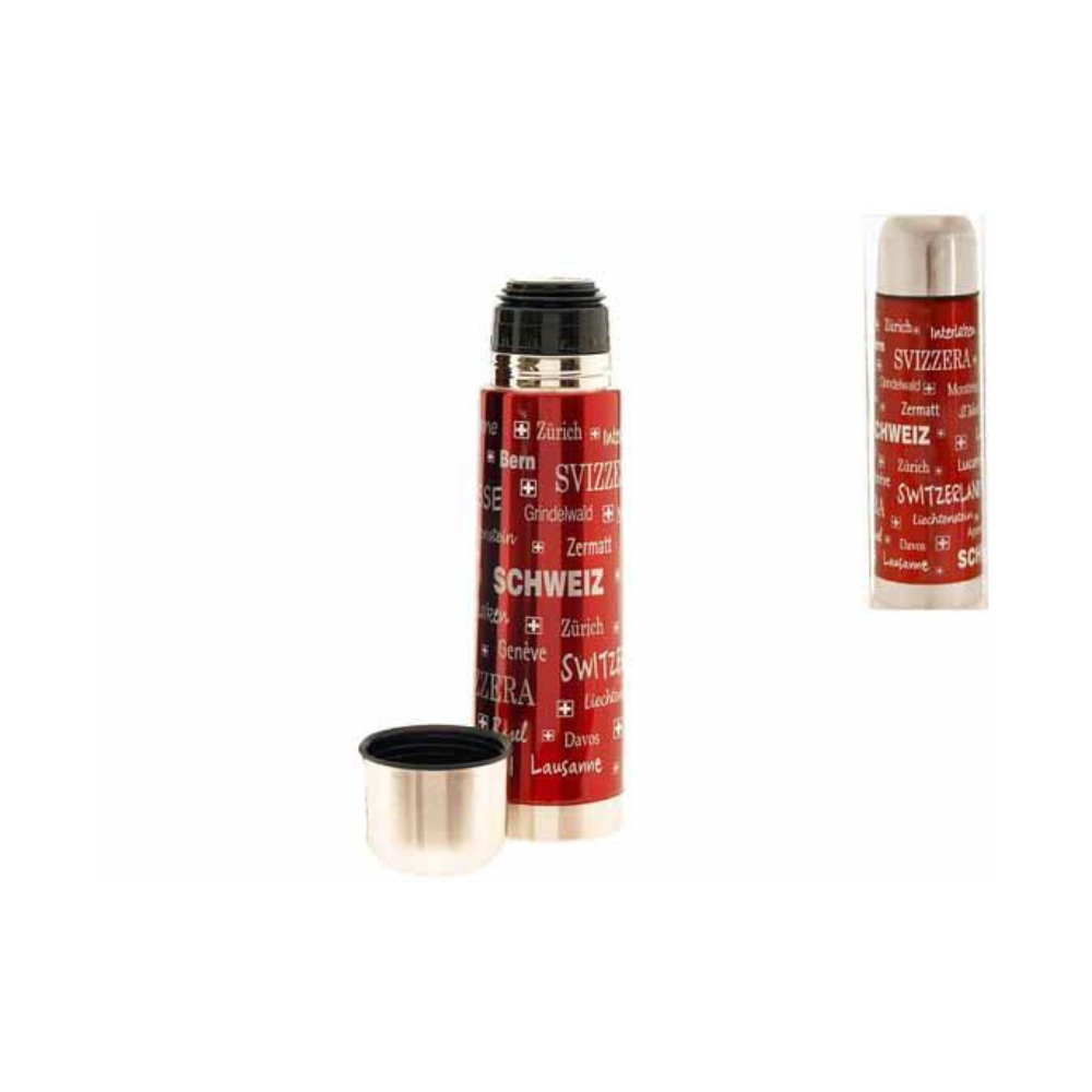 Thermos-Flasche Metall 500ml mit Städtenamen