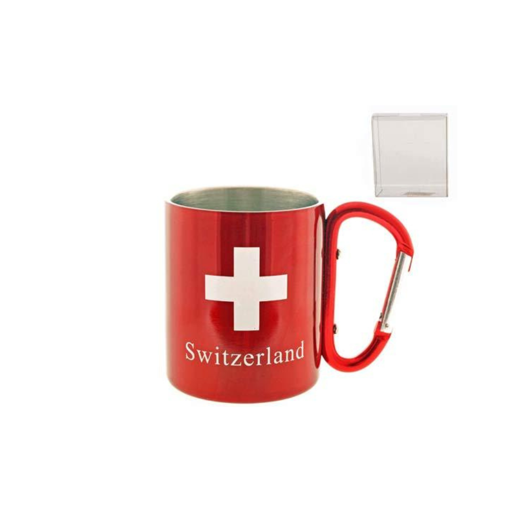 Metall-Mugbecher mit Karabinerhaken