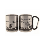 Metall-Mugbecher mit Karabinerhaken